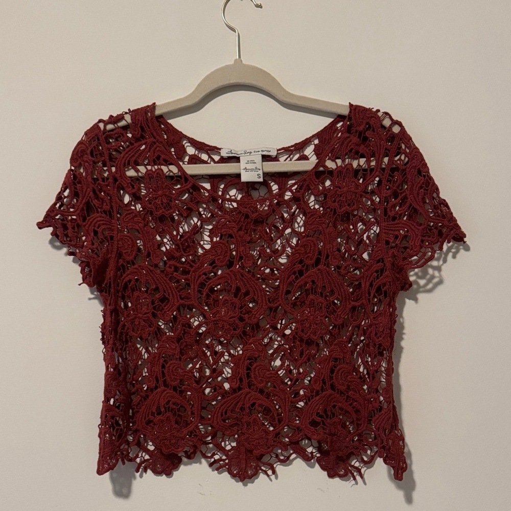 Floral Crochet Crop Top